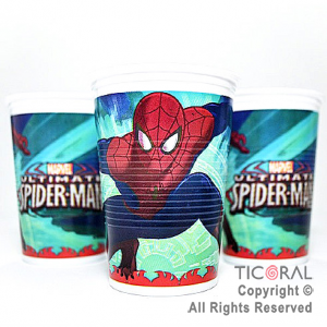 SPIDERMAN VASOS x 8